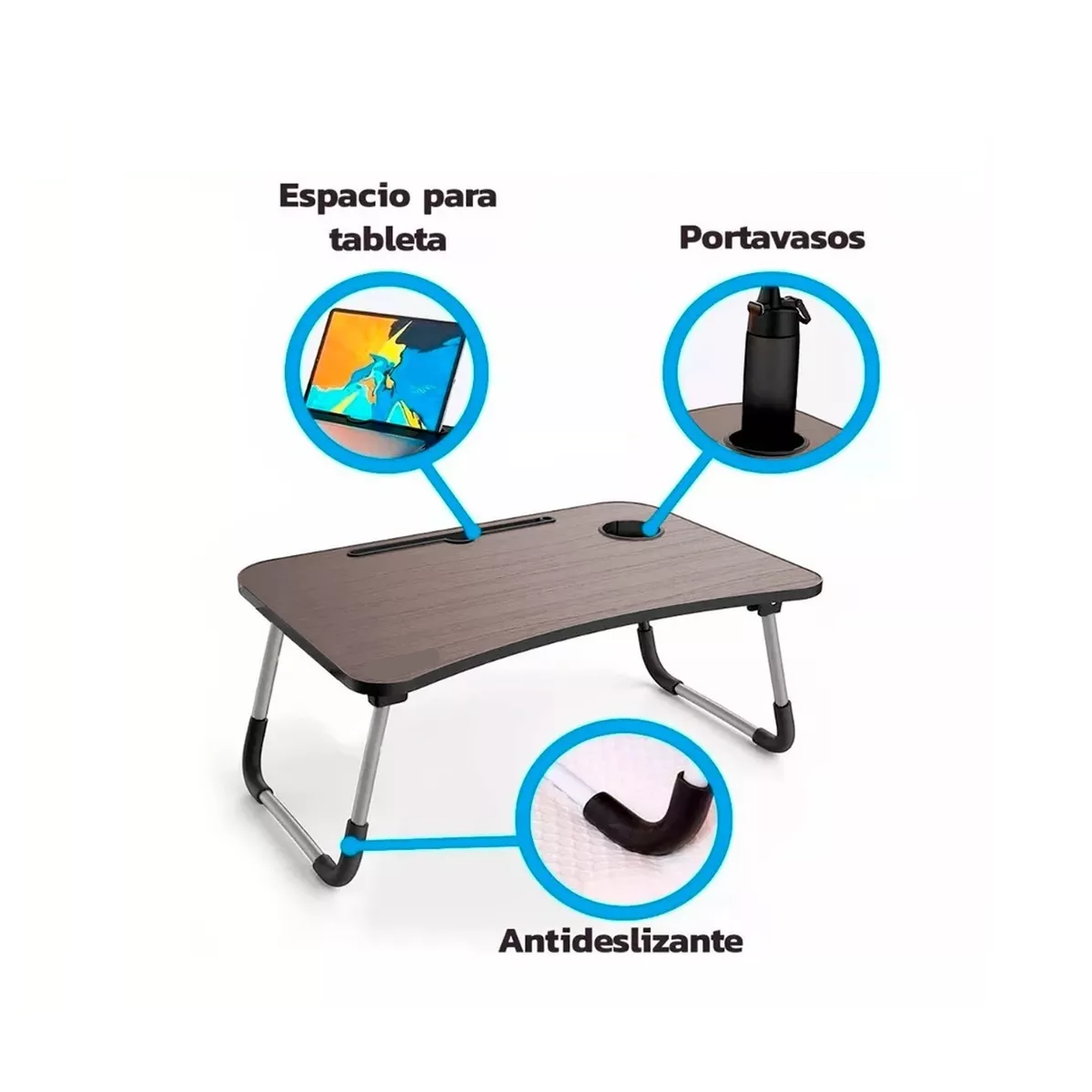 Mesa Plegable Para Laptop Bandeja Escritorio Cama Portátil