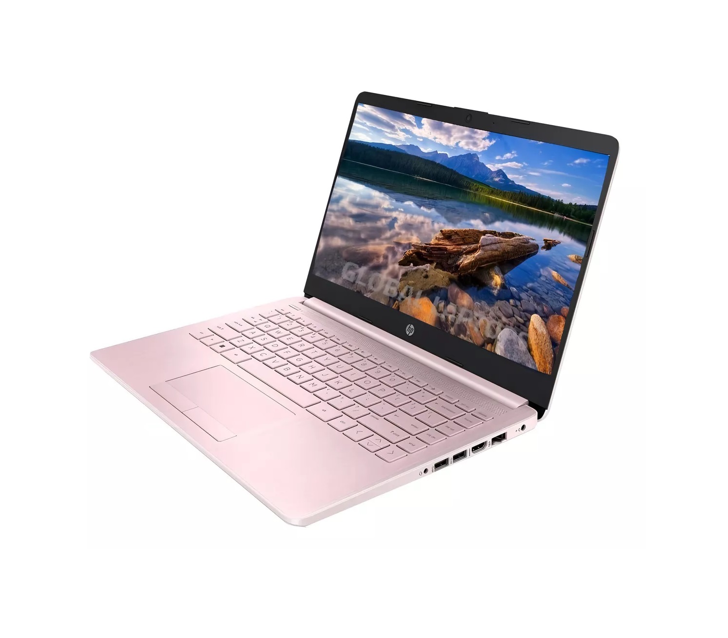 Laptop Hp Modelo: 14CF2112WM, 14" Led Procesador Intel Celeron N4120 4 Gb Ram 64 Gb EMMC, Windows 11 Home Color Rosa