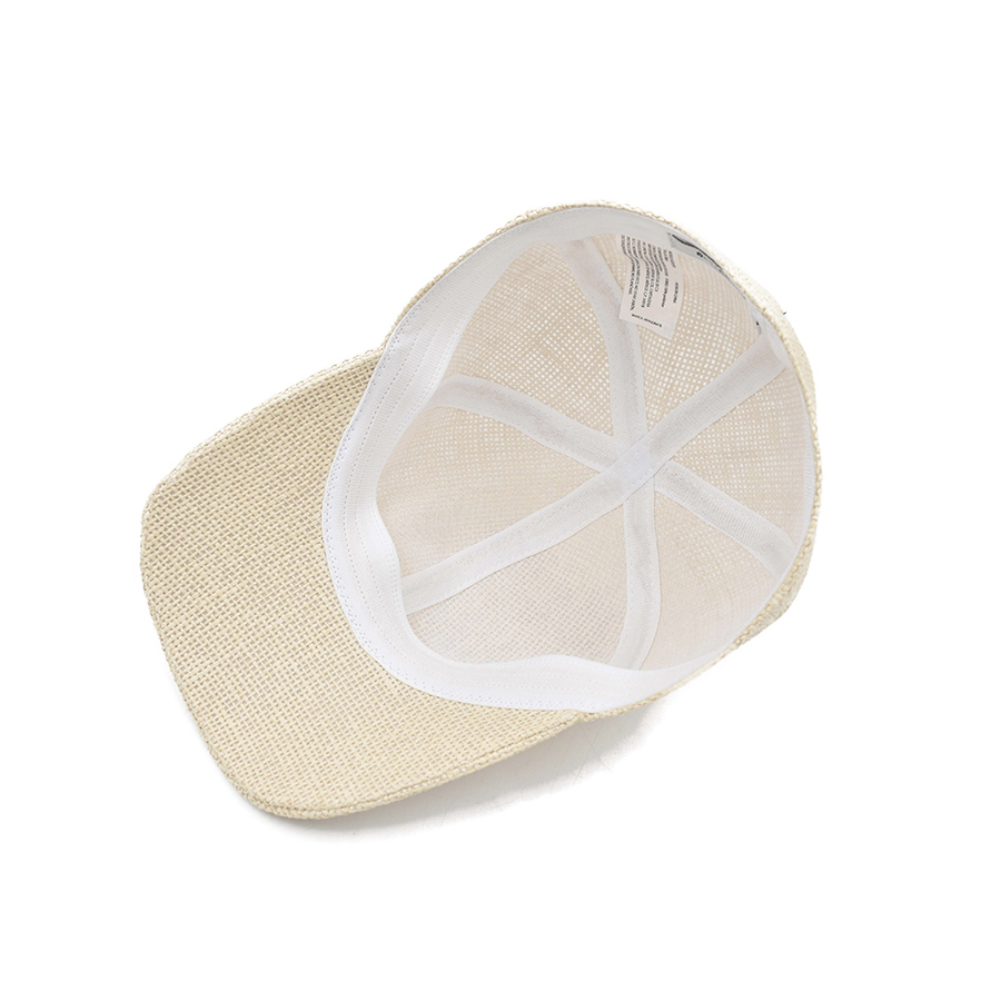 Gorra de Beisbol Beige Tipo Paja para Mujer 