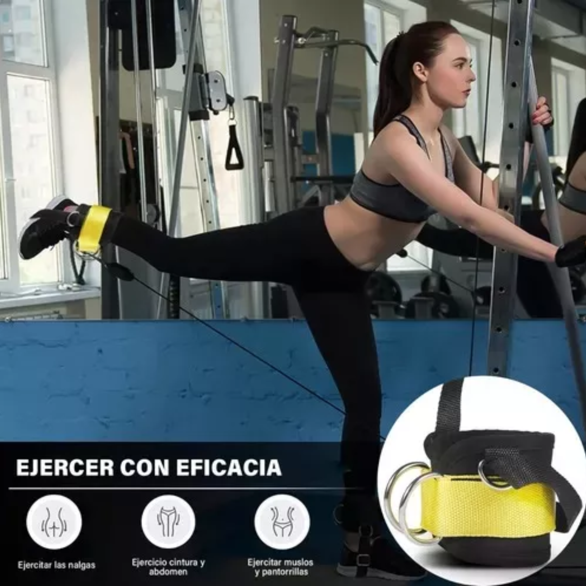 Par De Grilletes Tobillo Para Tobillo Gym Correa De Tobillo
