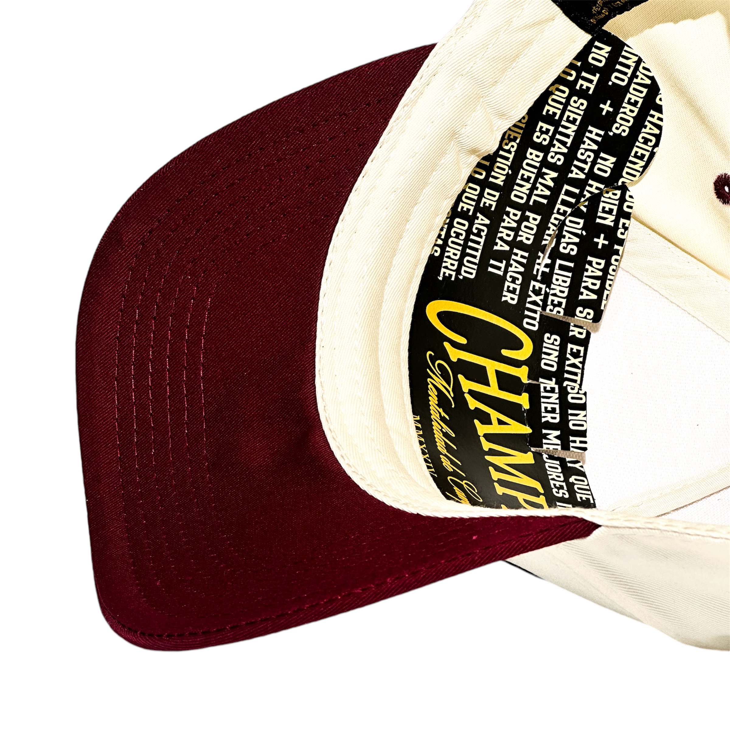 VAGO Style CHAMPION Gorra Artesanal Visera Curva Tinta