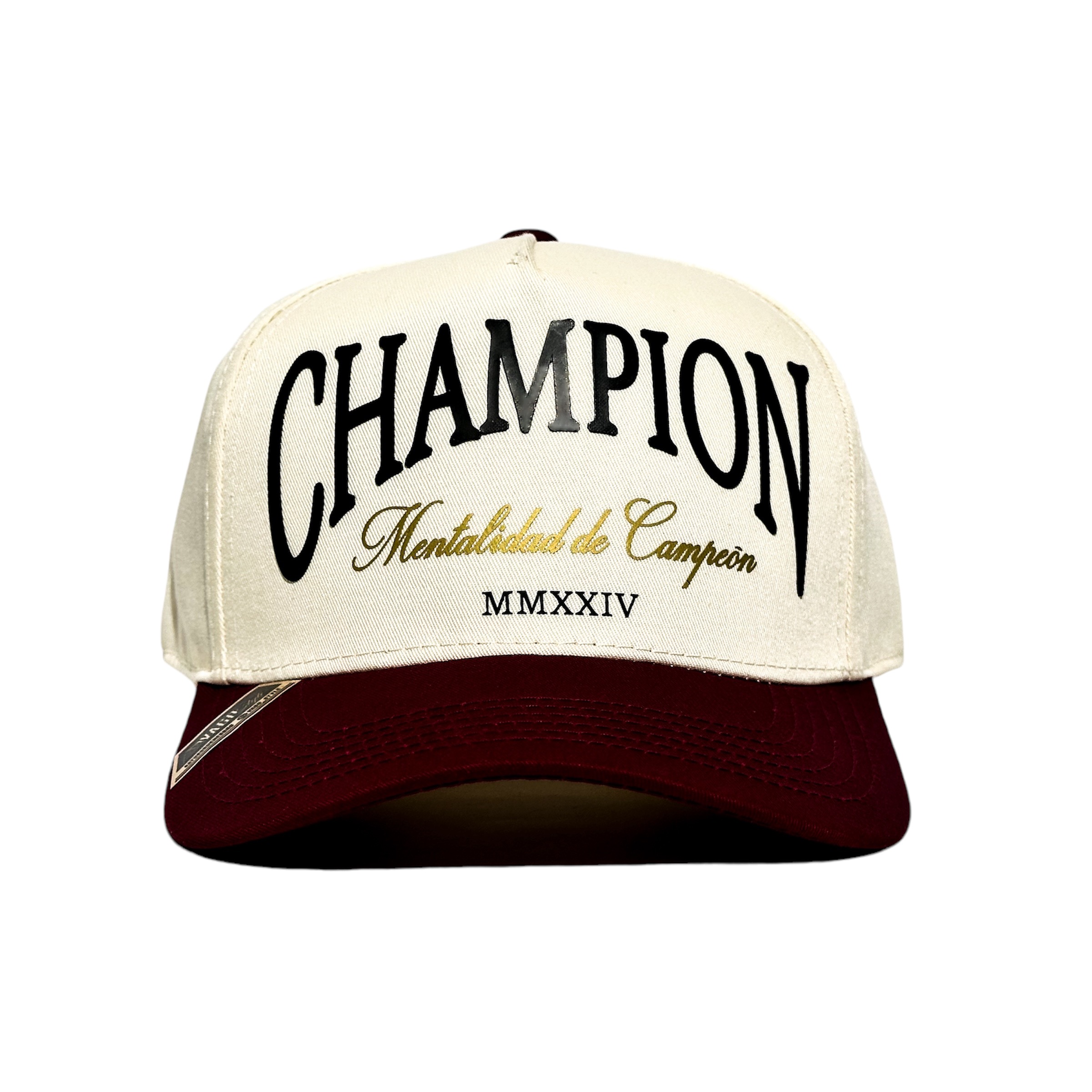VAGO Style CHAMPION Gorra Artesanal Visera Curva Tinta