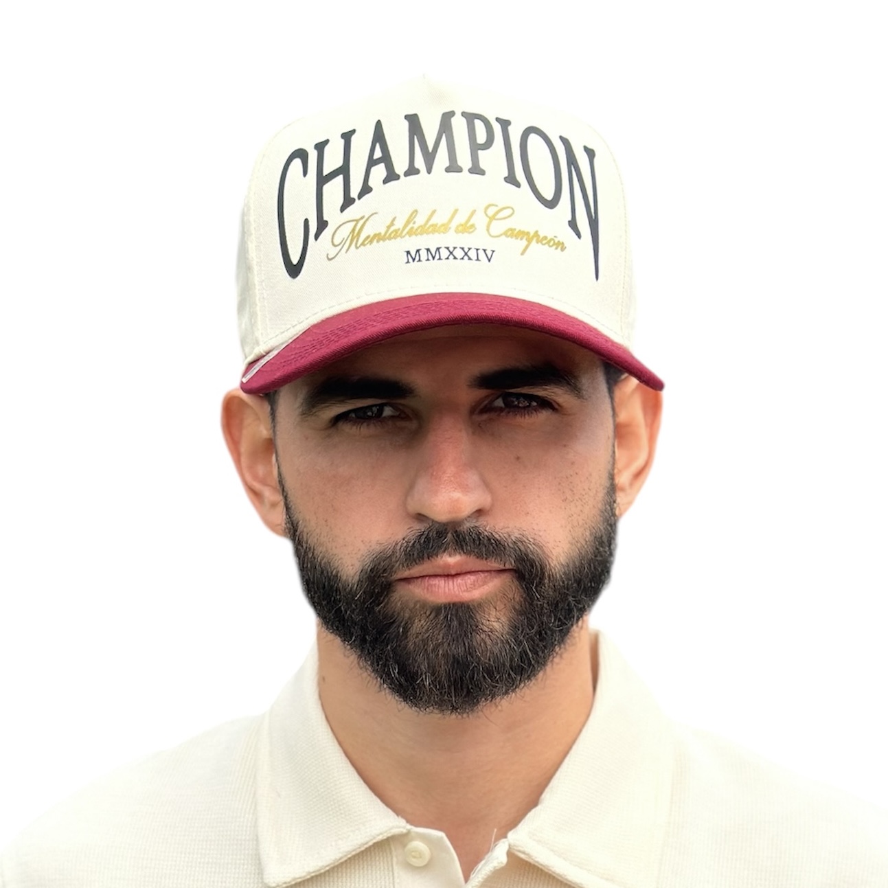 VAGO Style CHAMPION Gorra Artesanal Visera Curva Tinta