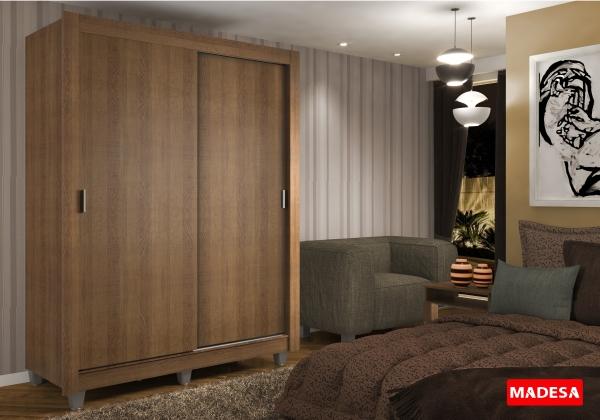 Ropero Closet Madesa Dallas 2 Puertas Con Pies MM 05