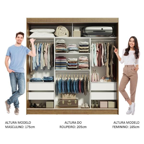 Ropero Closet Madesa 3 Puertas 1 Espejo MN 03