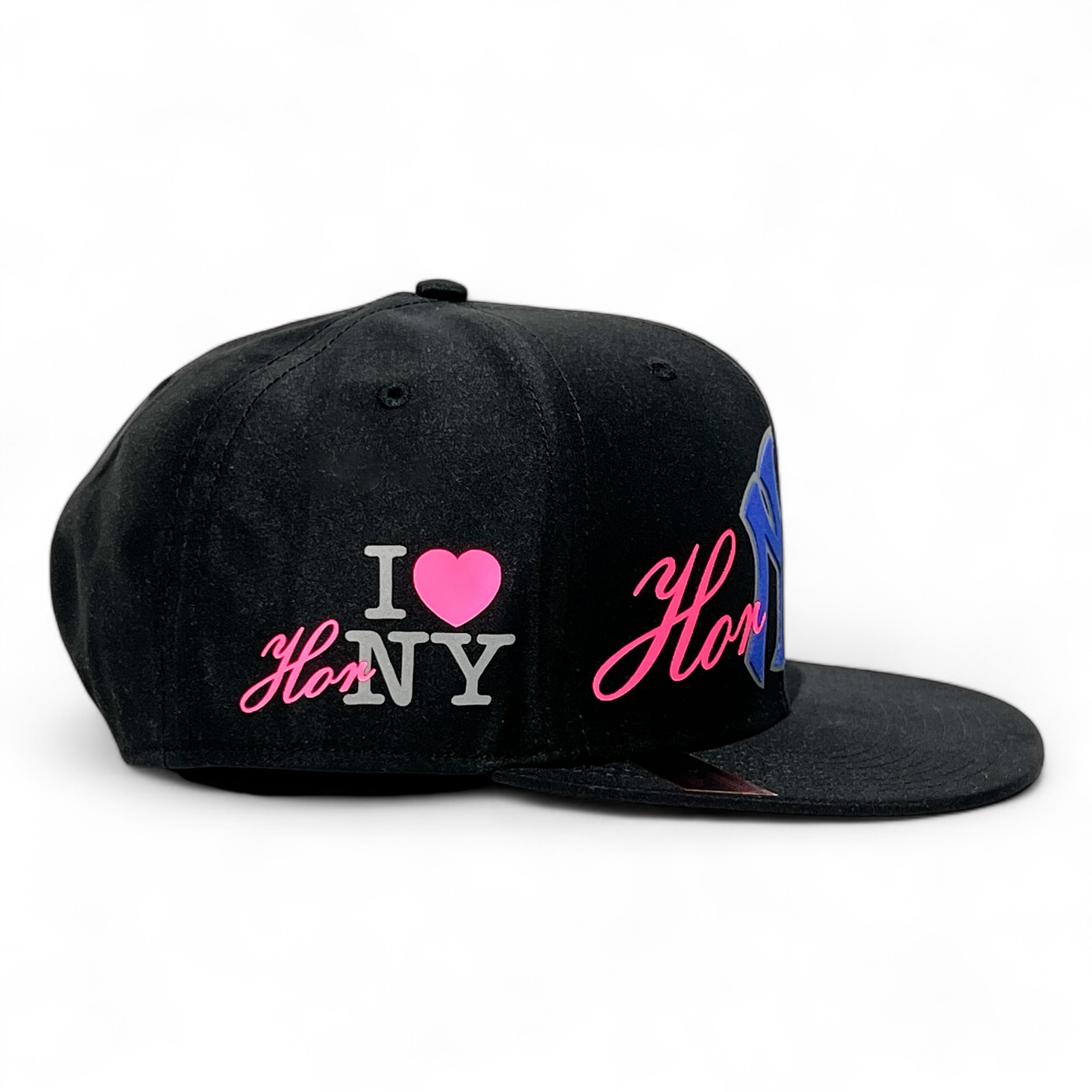 VAGO Style HORNY Gorra Artesanal Negra Visera Plana