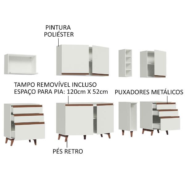 Cocina Integral Completa Modular Madesa Reims 260cm BB 06
