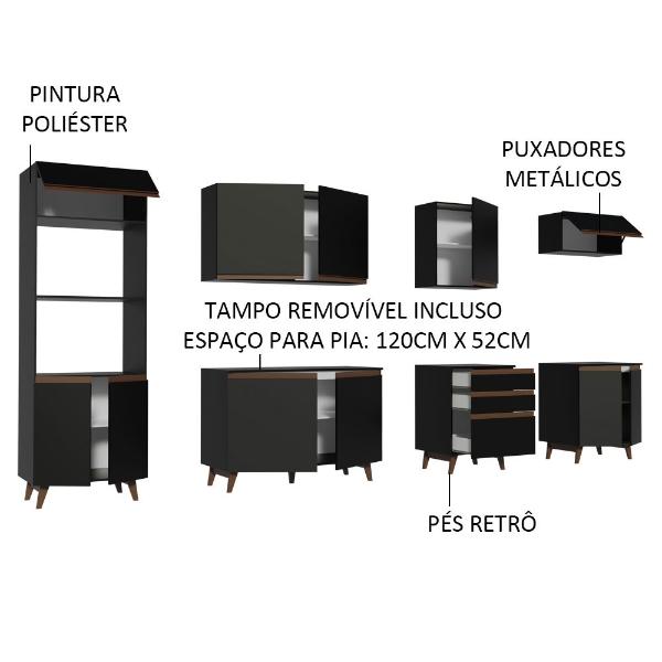 Cocina Integral Completa Modular Madesa Reims 320cm NN 04