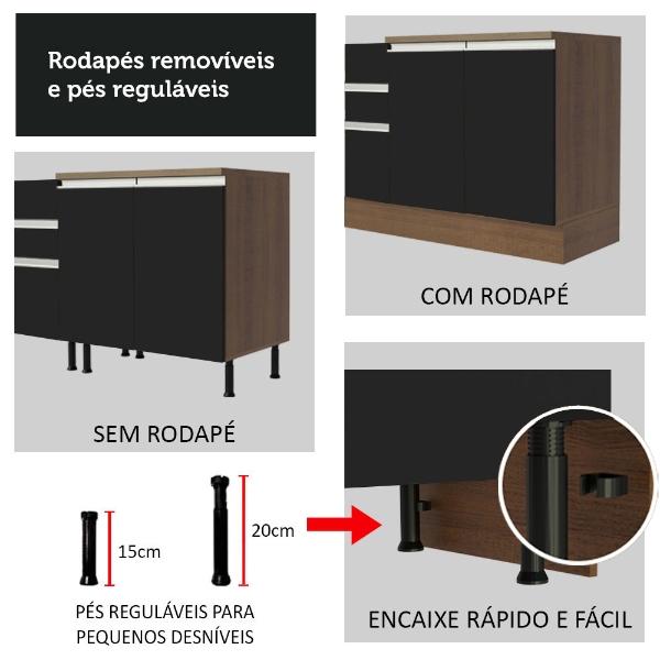 Despensero Alacena Multiuso Organizador Madesa 3 Puertas MN