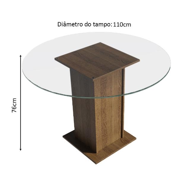Juego de Comedor con Mesa Redonda y 4 Sillas Madesa Silver