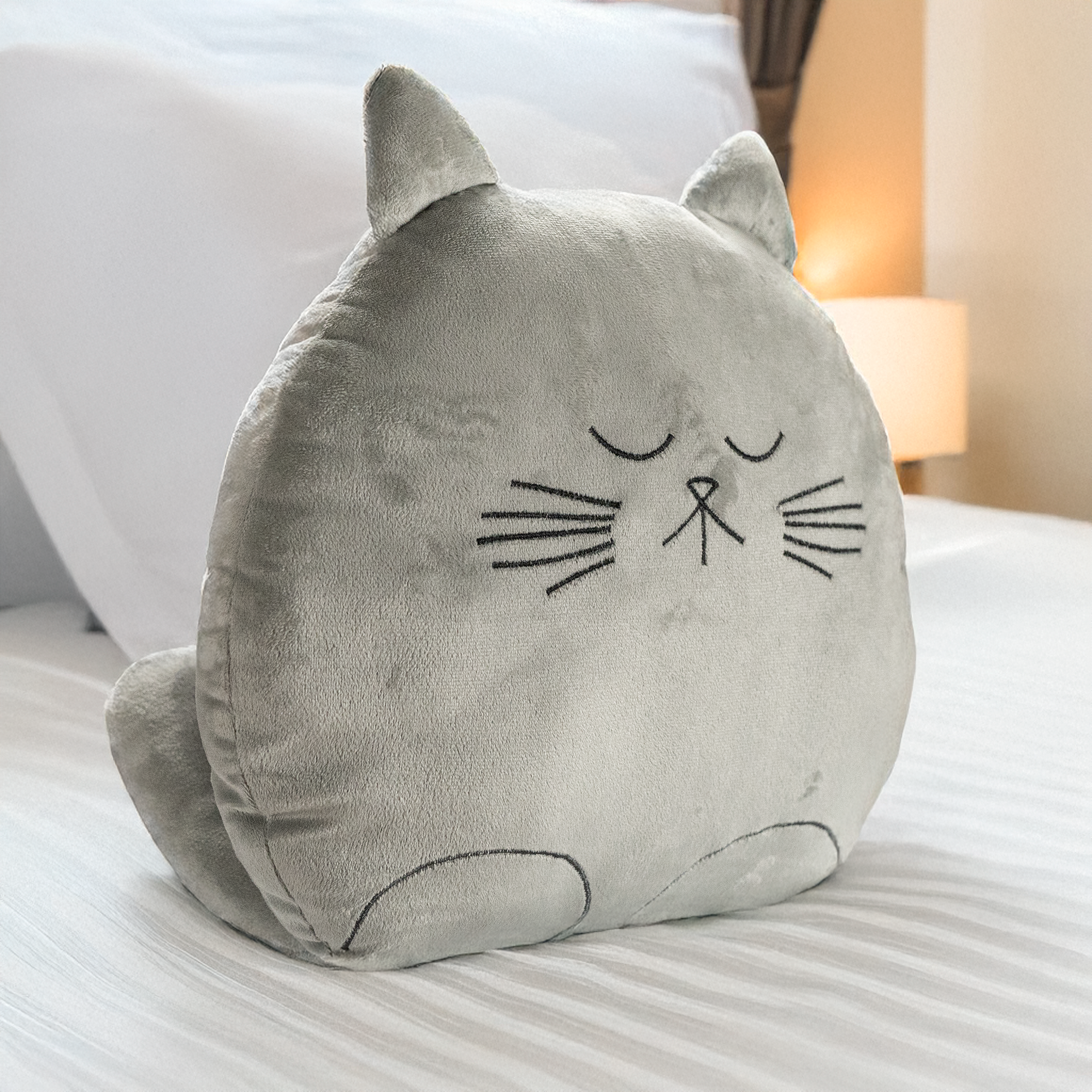 Peluche Gatito, Adorno Cojín Gato De Peluche  29 Cm de Altura