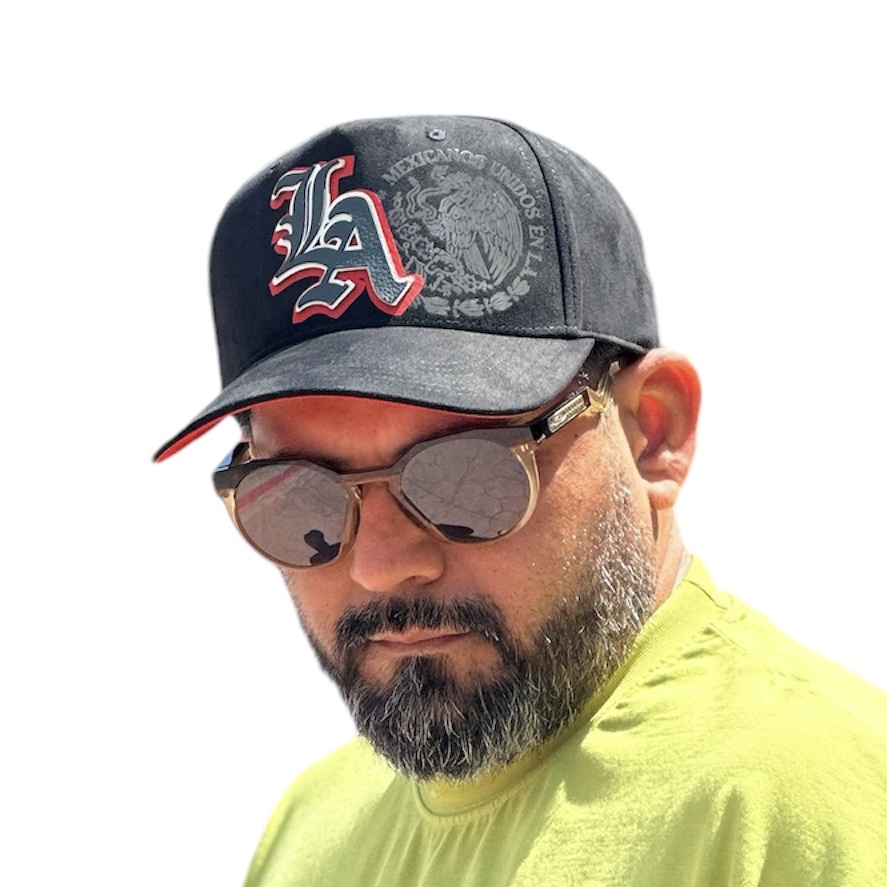 VAGO Style LA MX Gorra Artesanal Ng Gamuza Visera Curva
