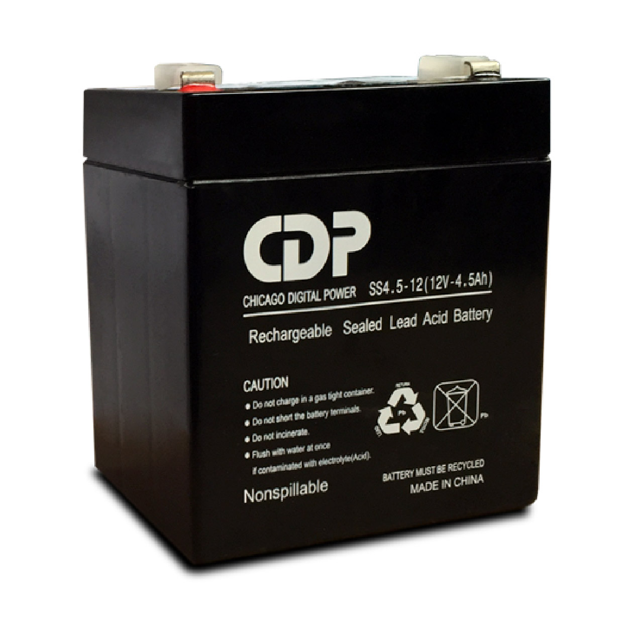 Bateria De Reemplazo Cdp Para No Break Slb 12-4.5, 12v, 4.5ah