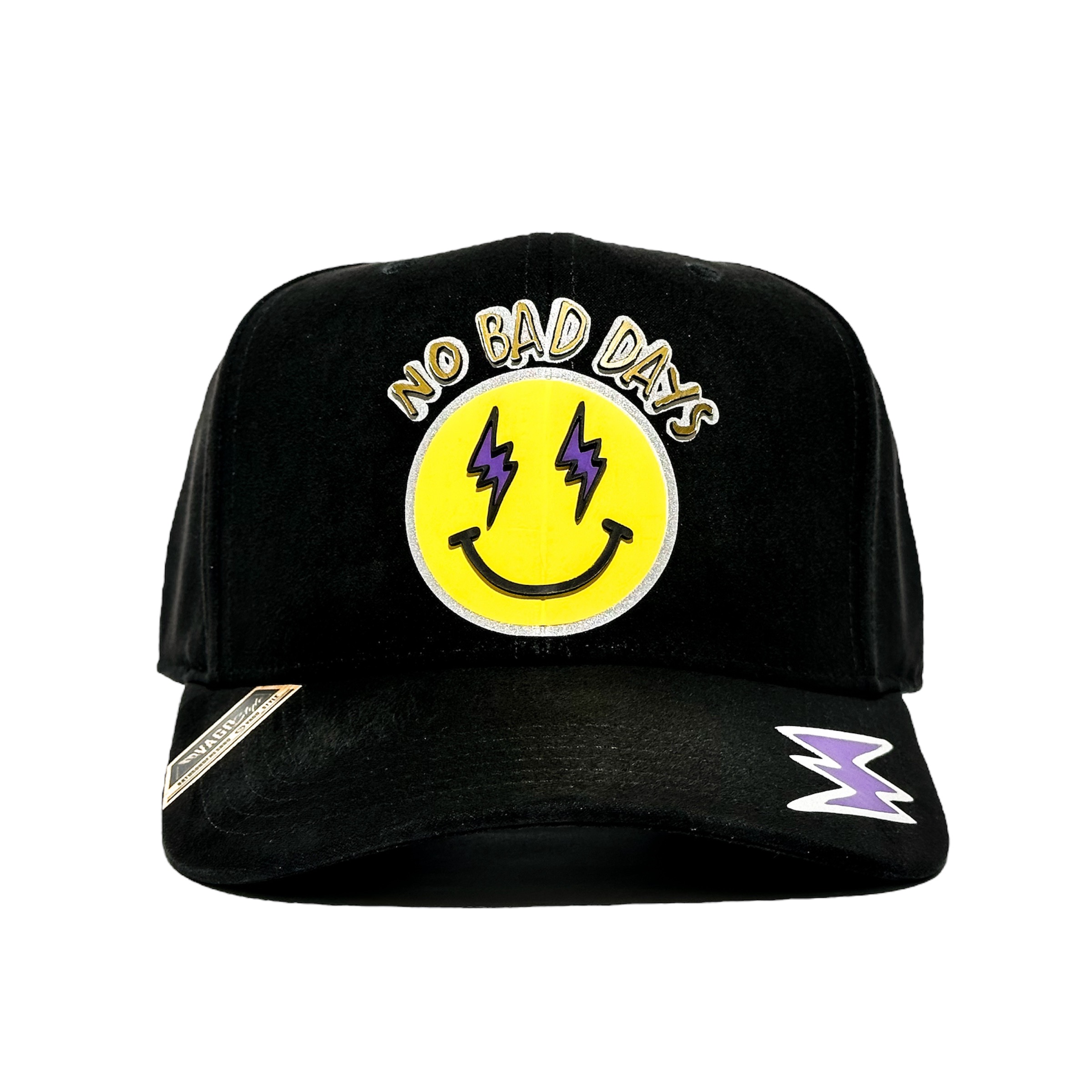 VAGO Style NO BAD DAYS Gorra Artesanal Gamuza Visera Curva