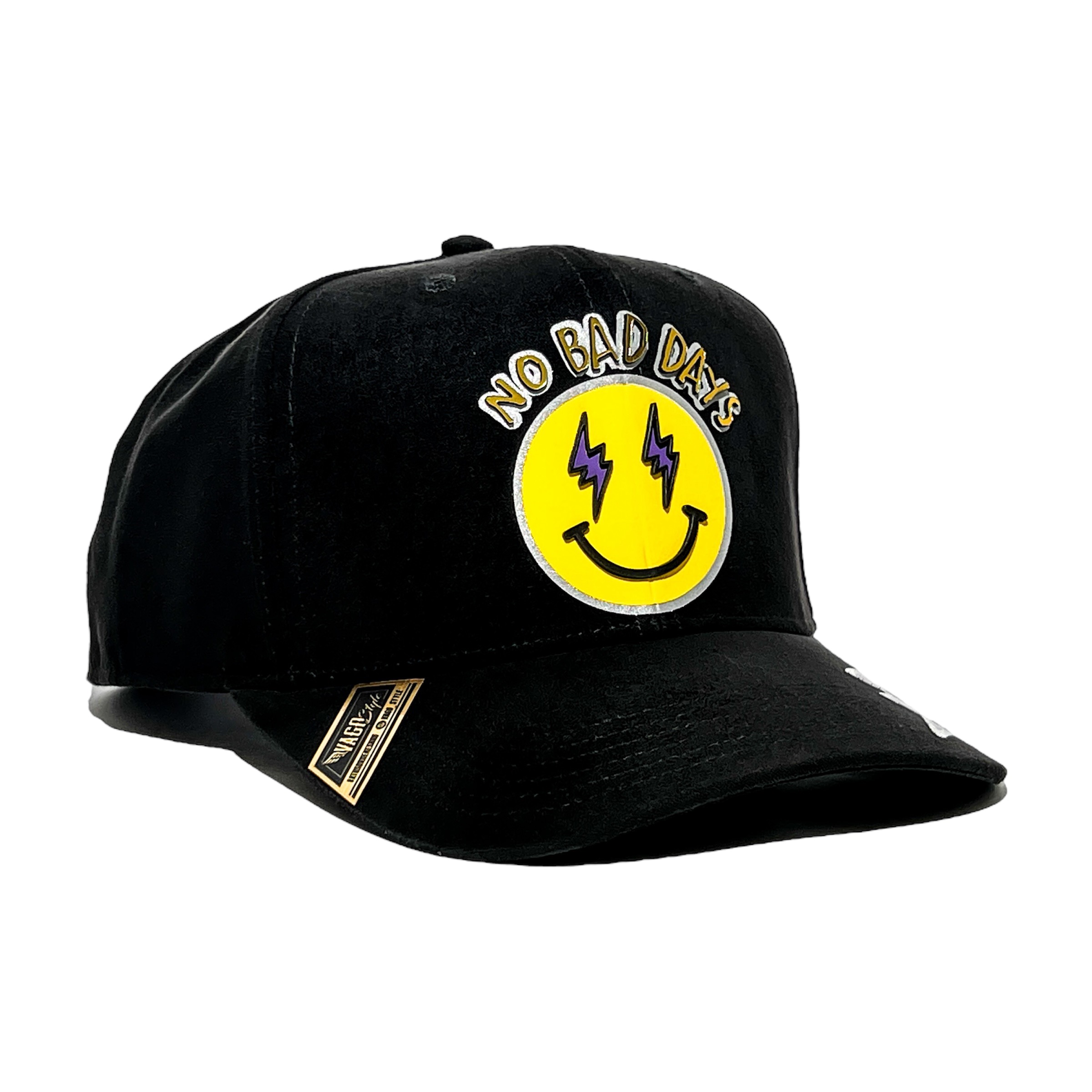 VAGO Style NO BAD DAYS Gorra Artesanal Gamuza Visera Curva
