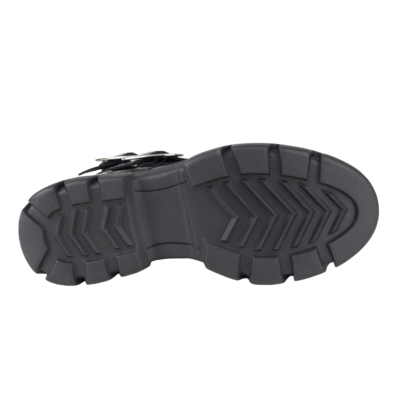 Bota Negra De Charol Urbanas Para Niña Karsten 643051-A Con Plataforma