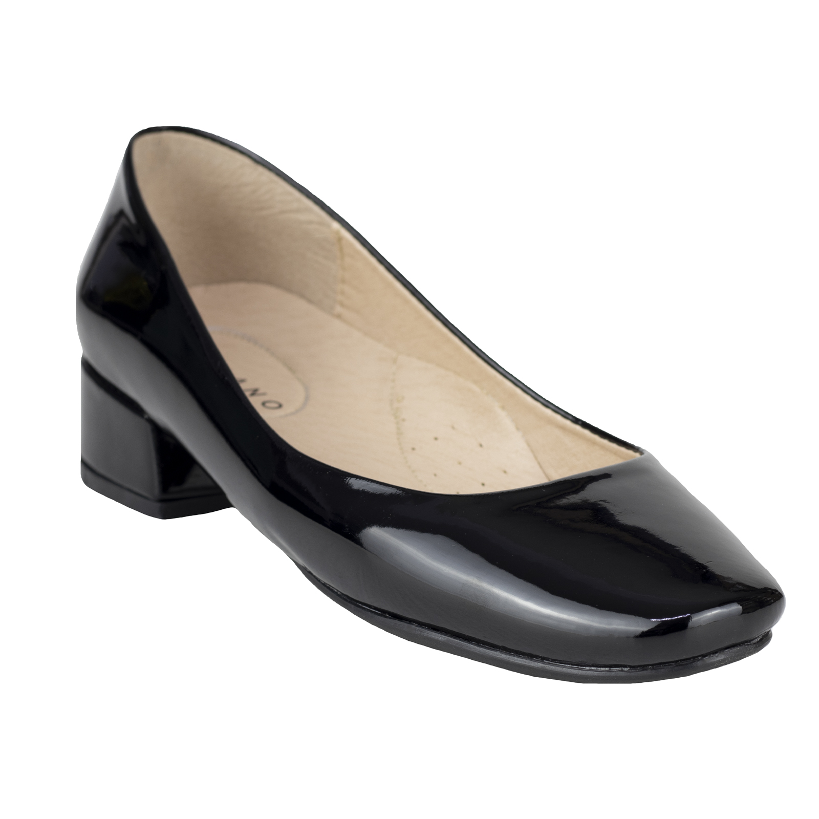 Zapato De Charol Tacón Bajo Flat Mujer Valdano Casual 800 St