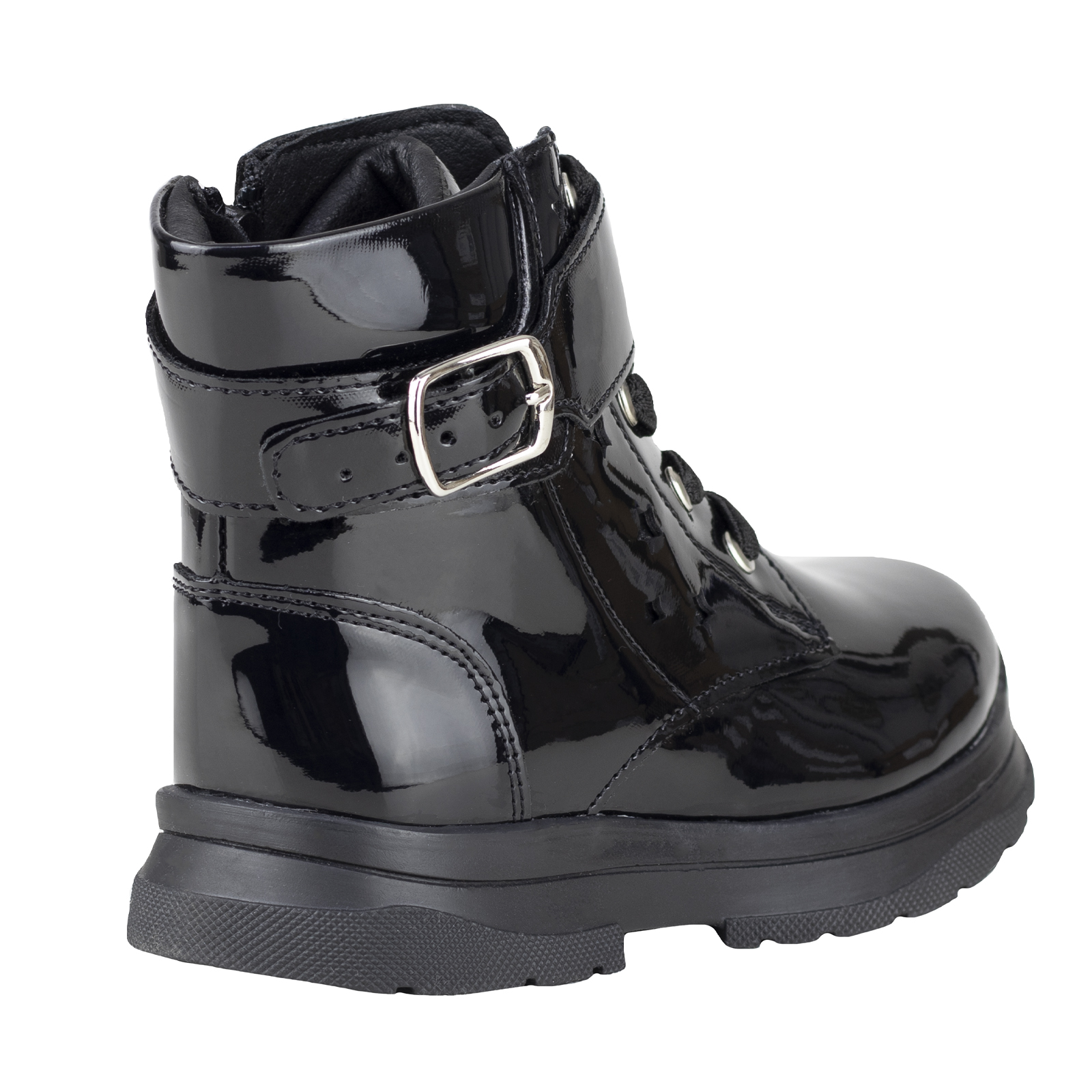 Bota De Charol Para Niña Karsten 500091-b Plataforma Urbana Moda