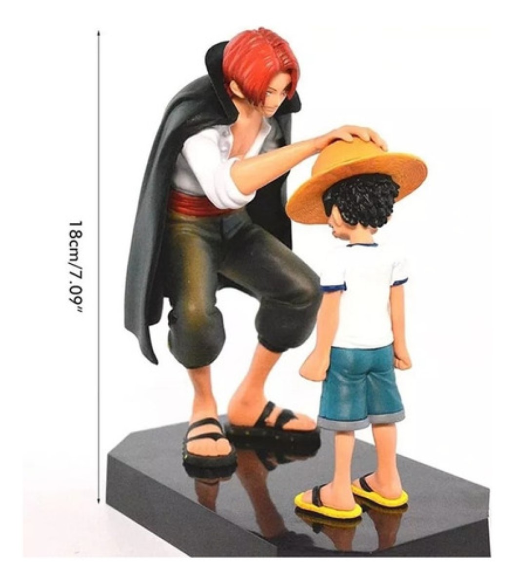 Figura One Piece Luffy Y Shanks Anime Juguetes De Coleccion colorees