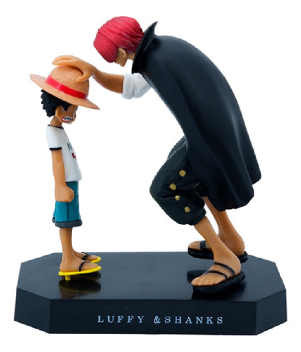 Figura One Piece Luffy Y Shanks Anime Juguetes De Coleccion colorees
