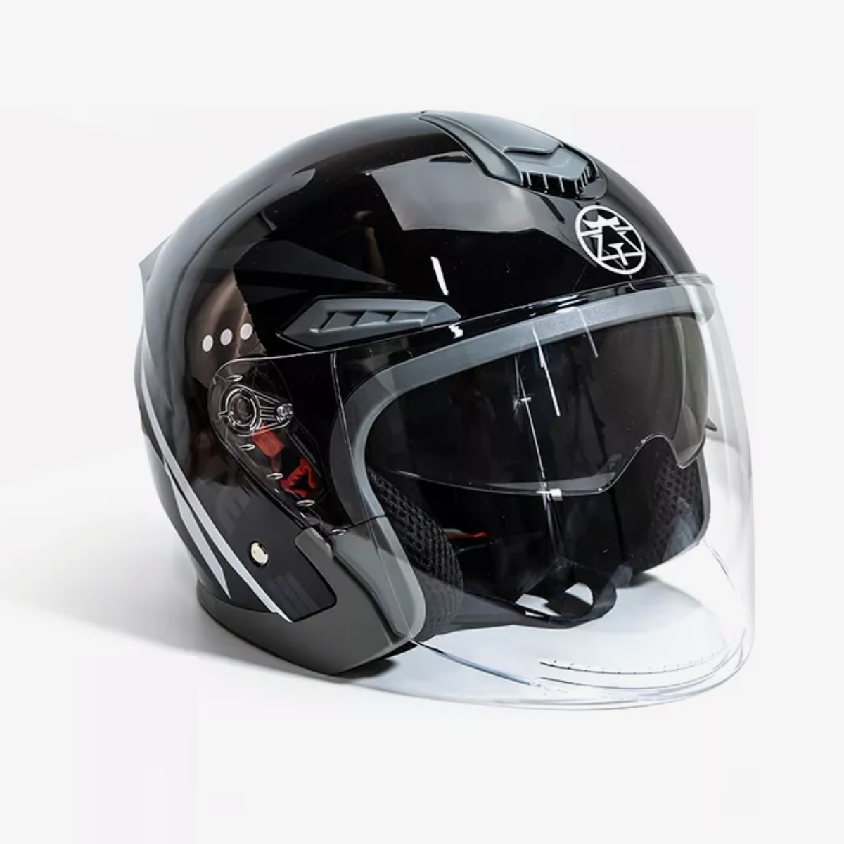 Casco Abatibles Motos Motocicleta Anti Niebla Espejo Doble