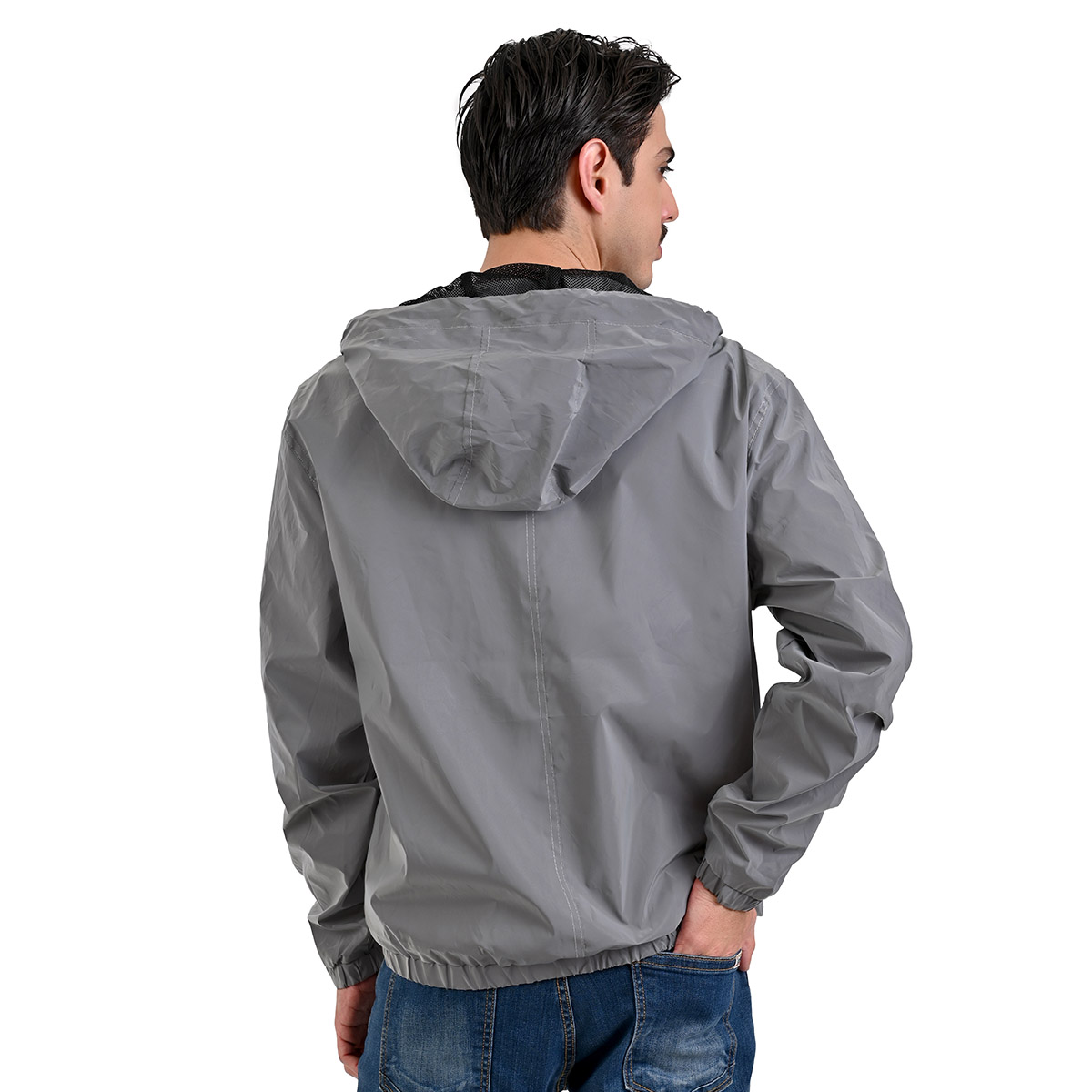 Chamarra Rompevientos Reflejante Para Hombre