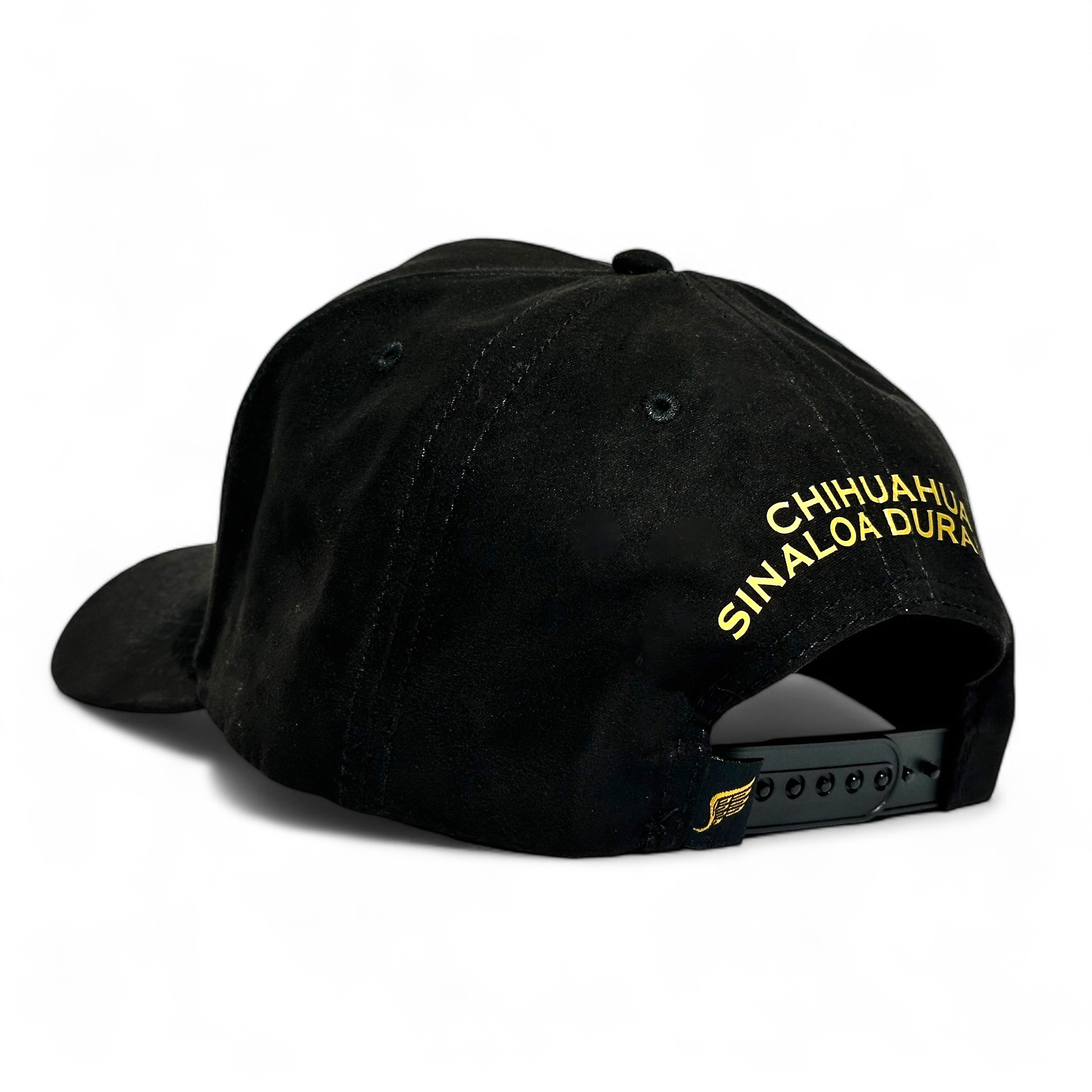 VAGO Style TRIÁNGULO DORADO Gorra Artesanal Ng Visera Curva