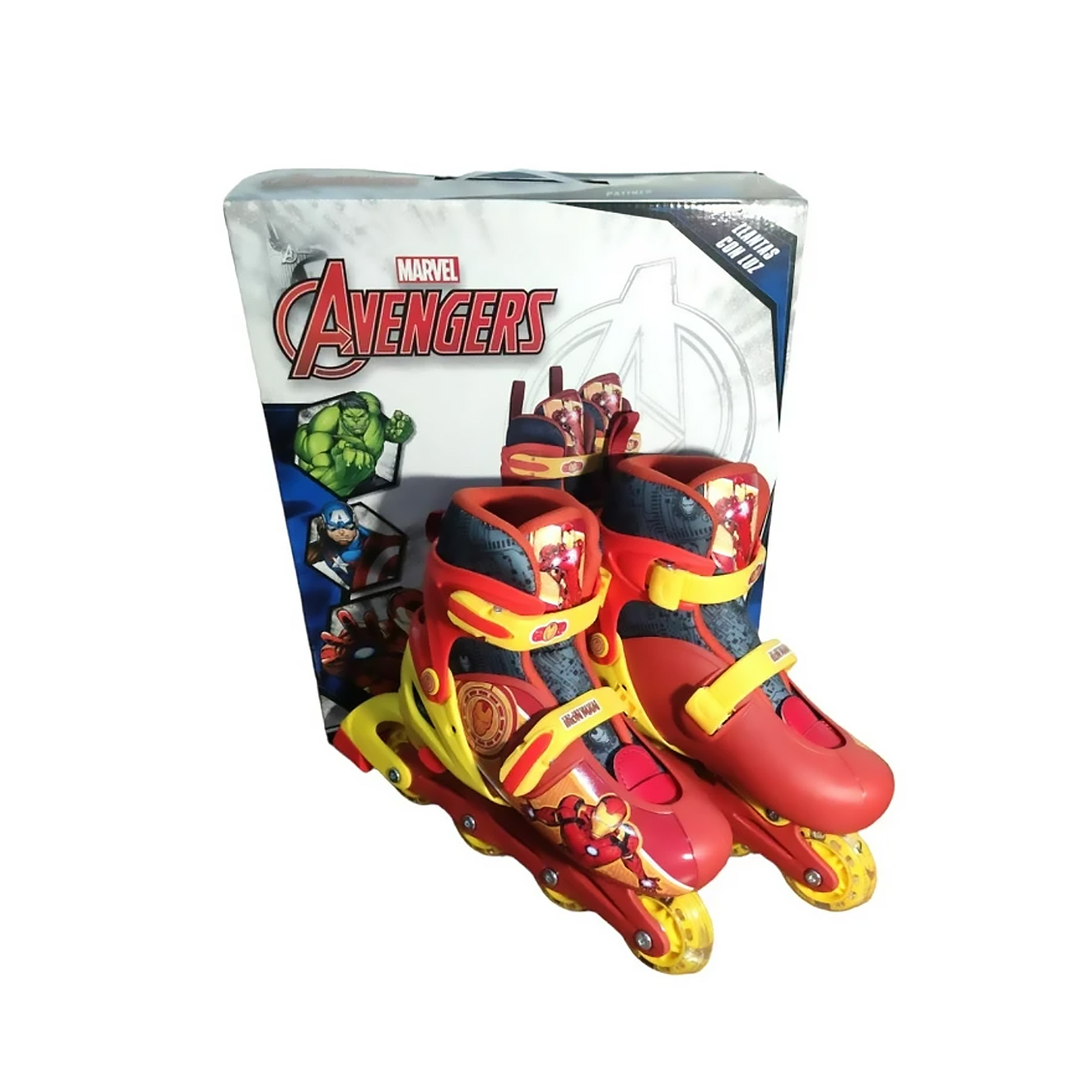 Patines En Linea Para Niños Ajustables Avengers Iron Man 19 a 21