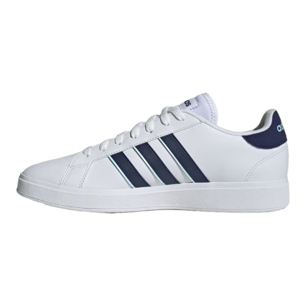 Tenis Adidas Grand Court Base Blanco-Azul M de Hombre ID1183