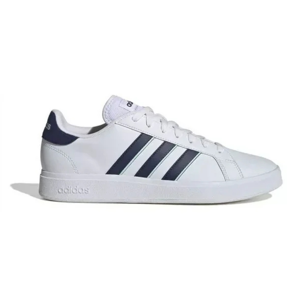 Tenis Adidas Grand Court Base Blanco-Azul M de Hombre ID1183