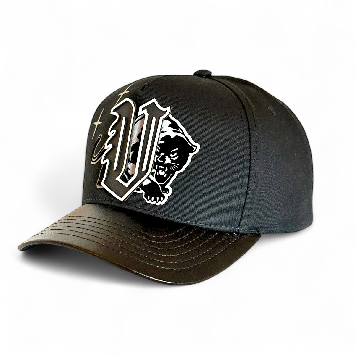 VAGO Style Gorra NO FEAR Negra Ajustable de Moda con Visera Curva Negra