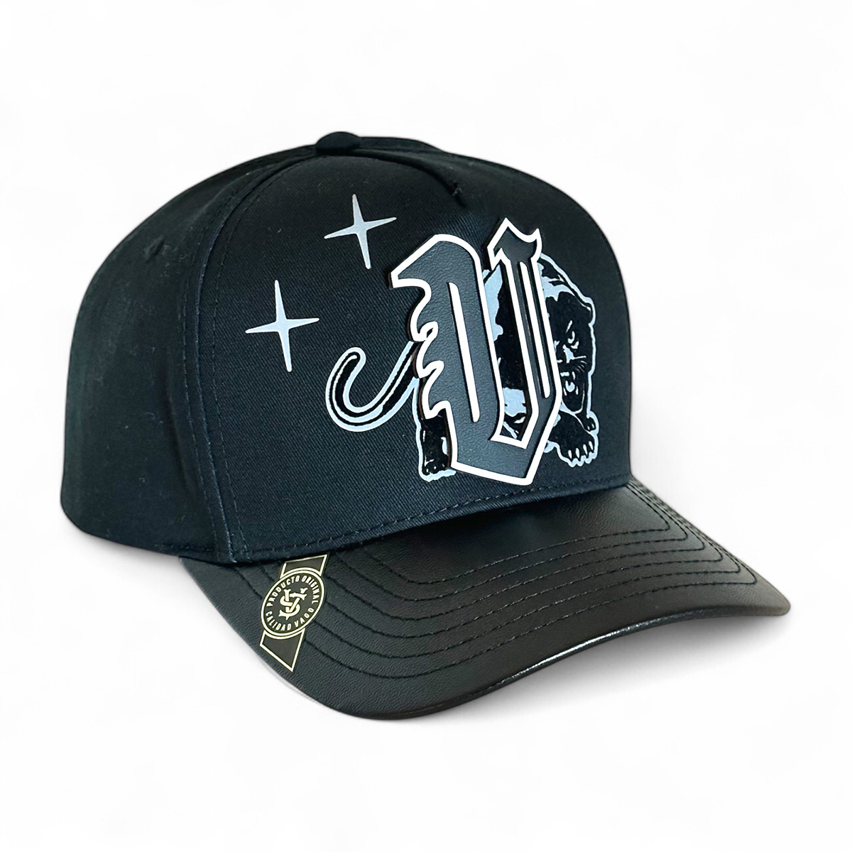 VAGO Style Gorra NO FEAR Negra Ajustable de Moda con Visera Curva Negra