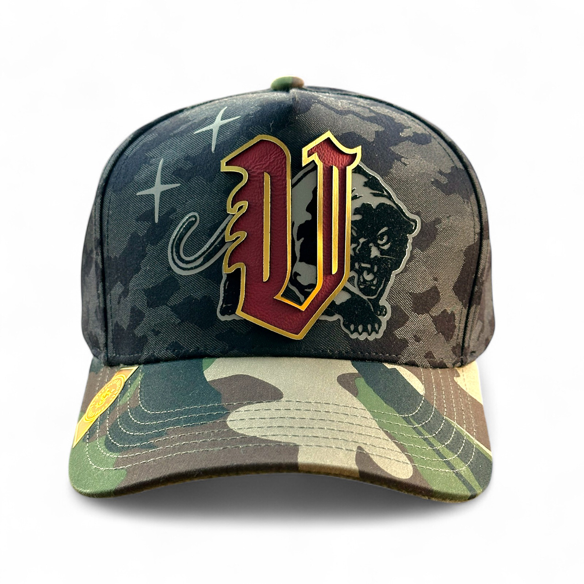 VAGO Style Gorra NO FEAR Camuflaje Ajustable con Visera Verde Exclusiva
