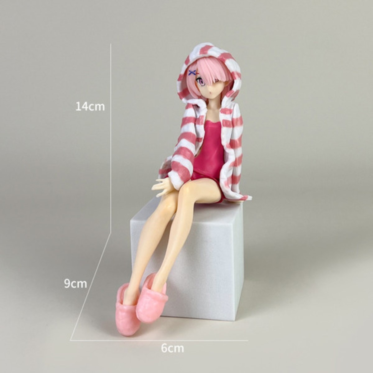 2 Figuras Rem Re Zero Ram Anime Juguetes Coleccion colores