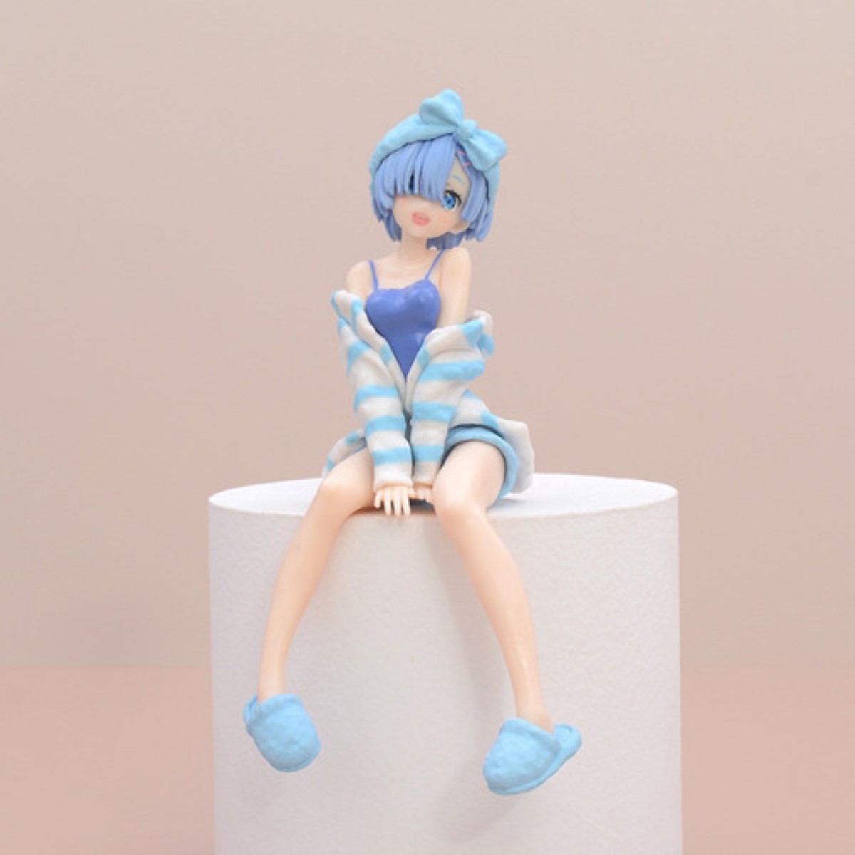 2 Figuras Rem Re Zero Ram Anime Juguetes Coleccion colores
