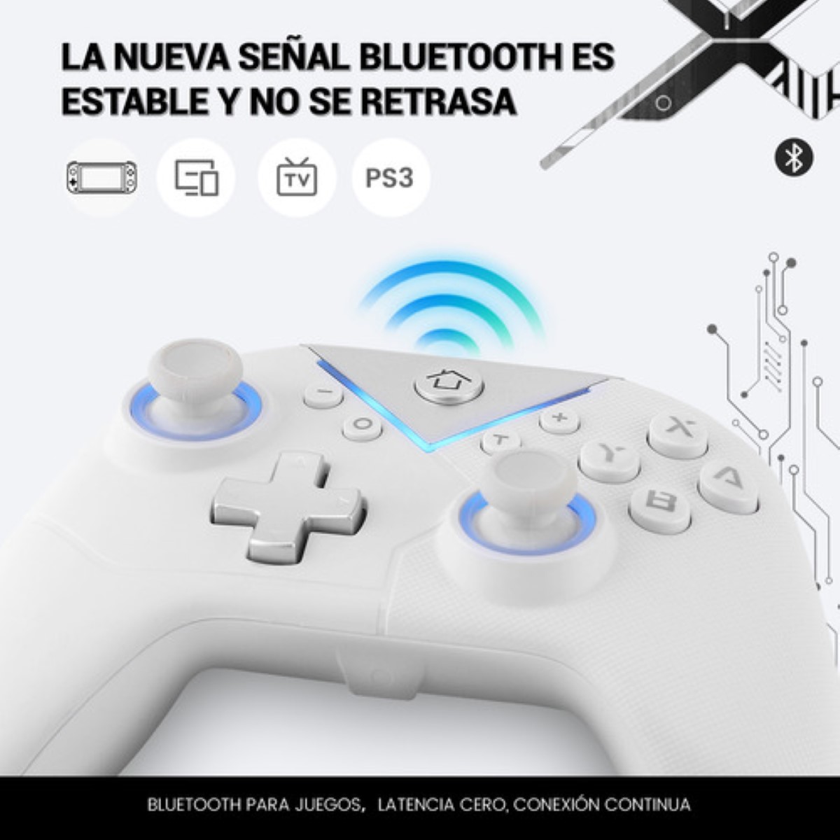 Control Joystick Inalámbrico Para Nintendo Switch Controles blnco