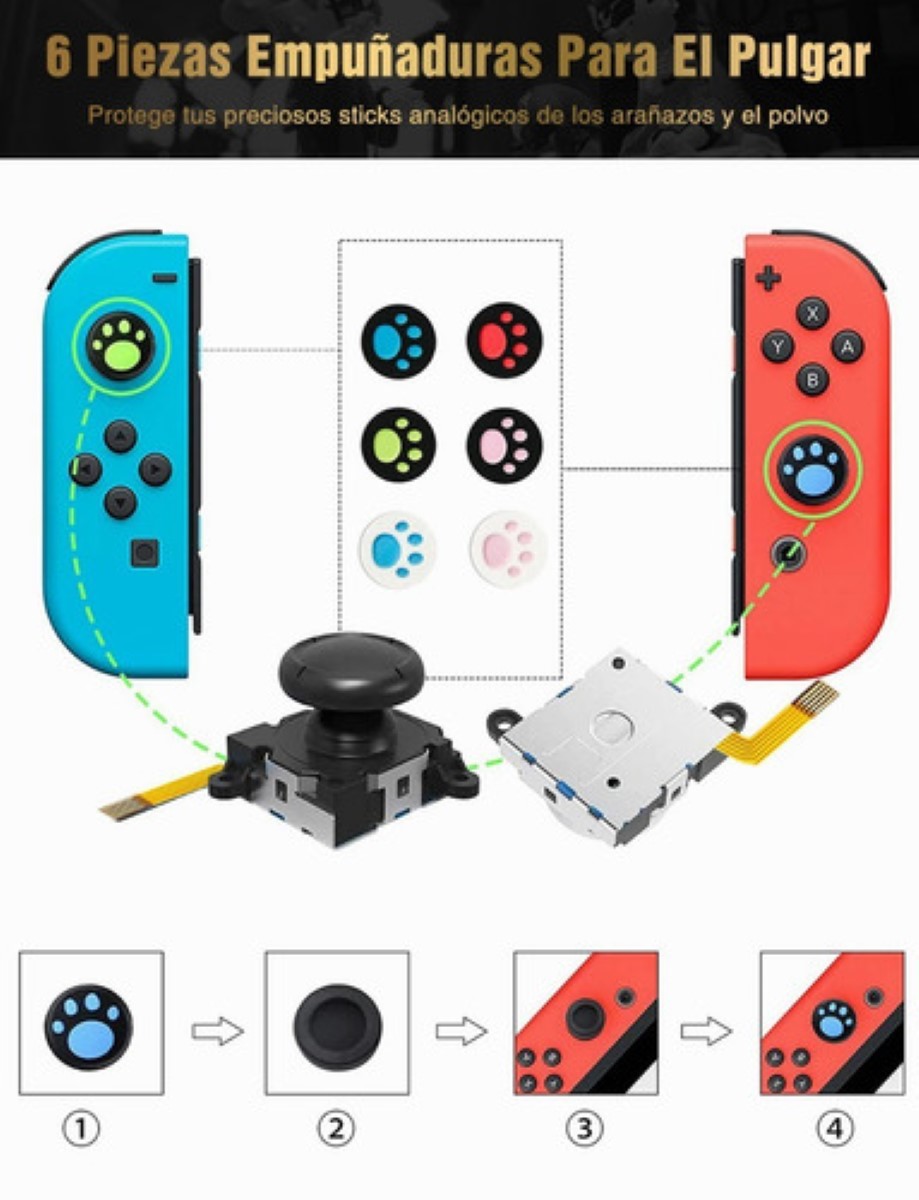 Herramientas De Reparación Y Repuestos Para Nintendo Switch colores