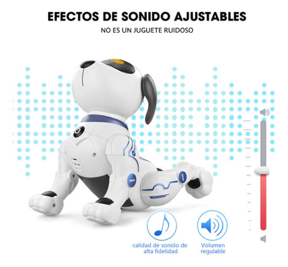 Juguetes Perro Robot, Control Remoto Juguetes Para Niños blanco