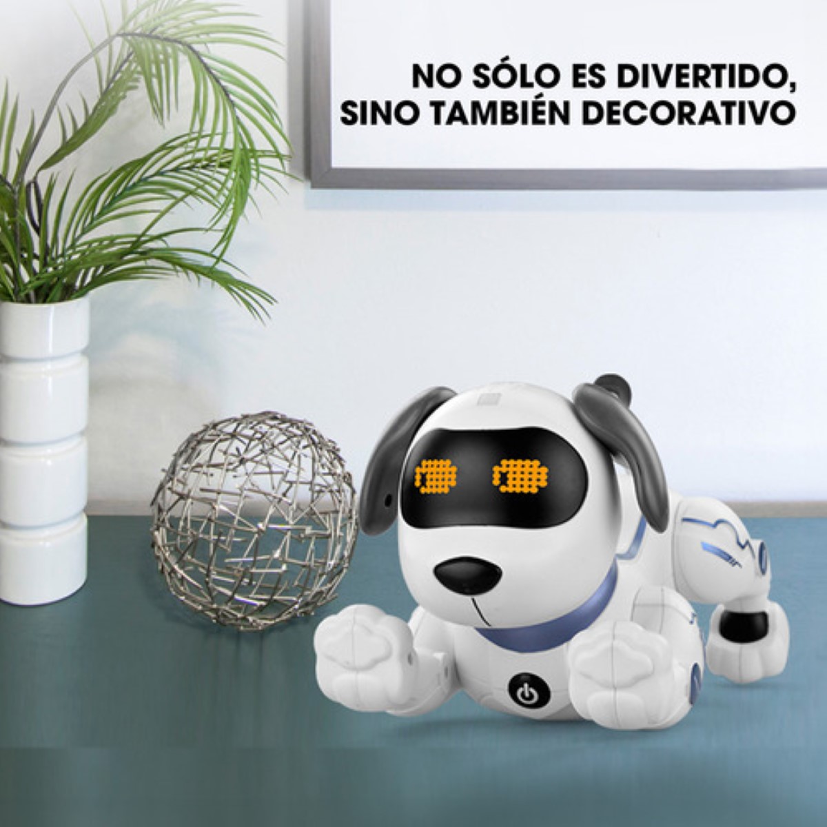 Juguetes Perro Robot, Control Remoto Juguetes Para Niños blanco