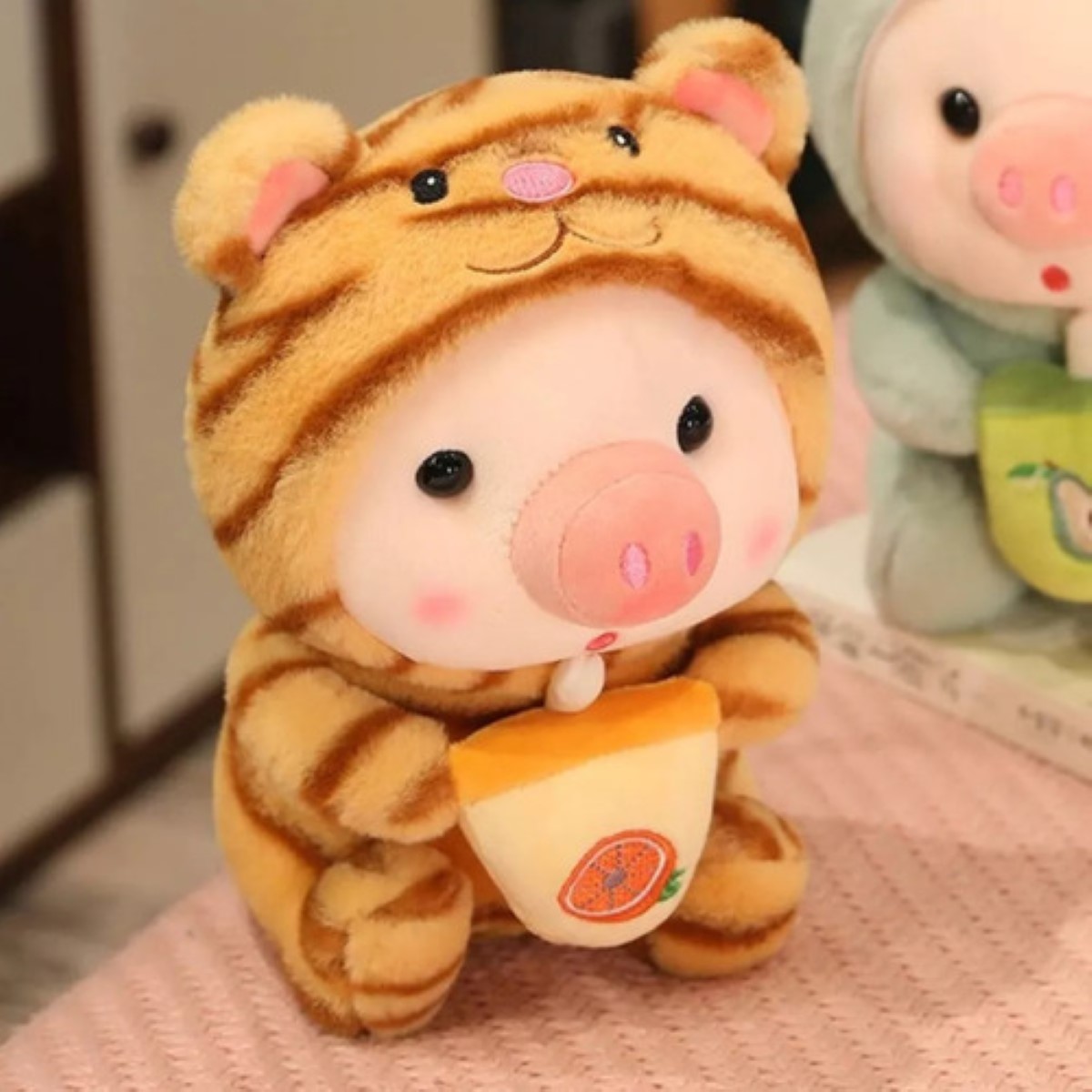 Muñeco de peluche para niños, 2 piezas de color, 2 unidades multicolor