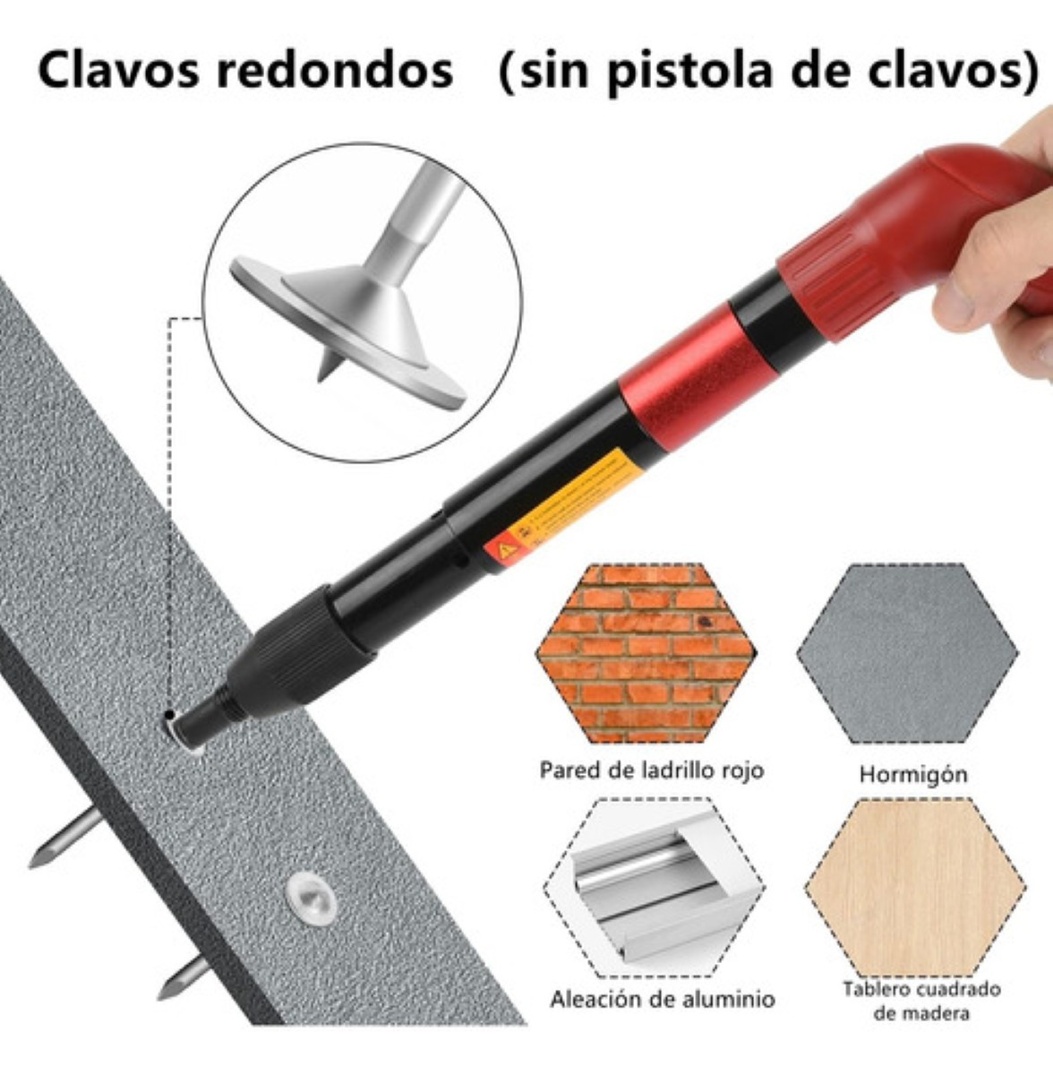 200 Piezas De Clavos Redondos Para Pistola De Clavos Metalúr plata