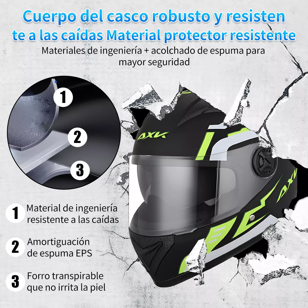 Cascos Para Motociclismo Abatible Visor Doble Antivaho Hd Verde Musgo