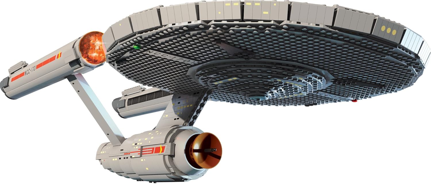  Star Trek U.S.S. Enterprise 3098 piezas Mega Bloks  NCC-1701 Collector Construction Set 
