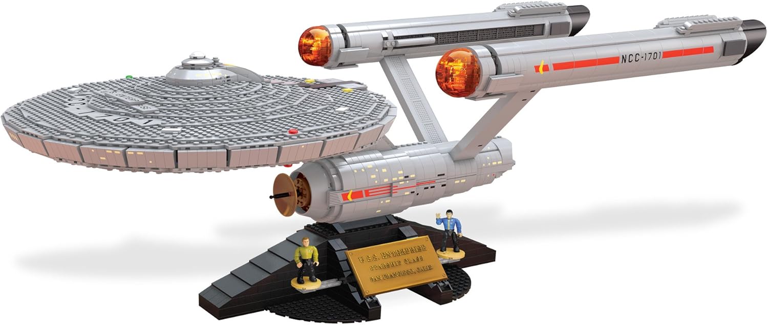  Star Trek U.S.S. Enterprise 3098 piezas Mega Bloks  NCC-1701 Collector Construction Set 