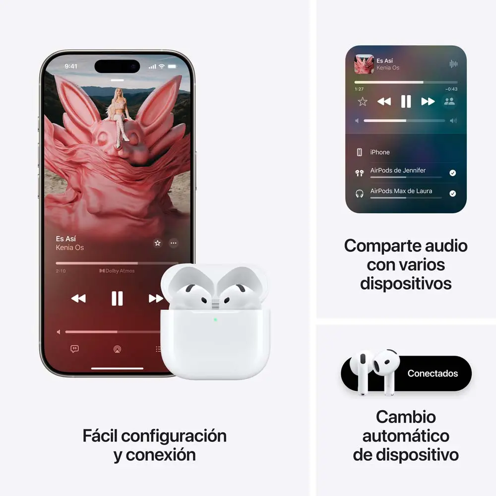 Apple AirPods 4 Con Cancelación Activa De Ruido