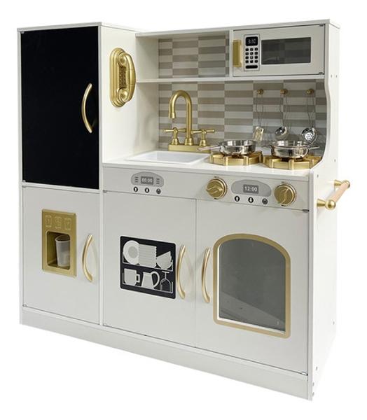 Cocina Juguete Niños Infantil Madera Moderna Accesorios Little Monkey