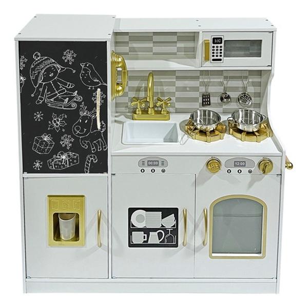 Cocina Juguete Niños Infantil Madera Moderna Accesorios Little Monkey