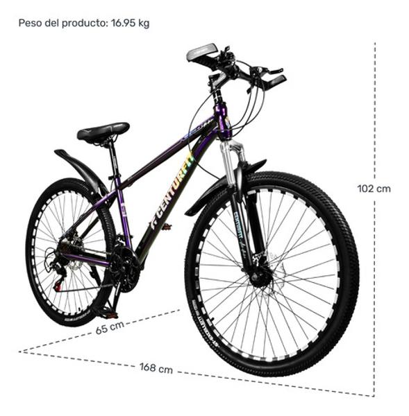 Bicicleta Montaña Azul 21 Velocidades R26 Aleación Carbon Centurfit