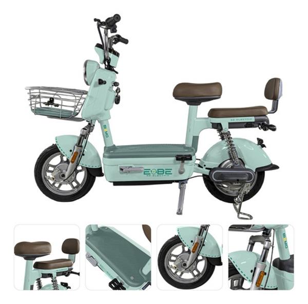 Bicleta Electrica Bicimoto 400w 48v 31km/h Luces Full Led Menta BIZMO