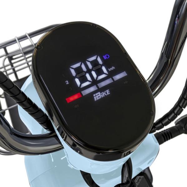 Bicleta Electrica Bicimoto 400w 48v 31km/h Luces Full Led Azul BIZMO